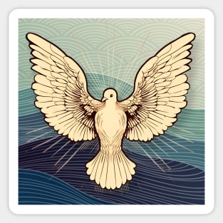 Wings of Unity: "The Left Wing and the Right Wing Belong to the Same Bird" Sticker